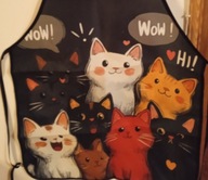 Fartuszek kuchenny w koty