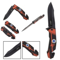 NÓŻ SPRĘŻYNOWY TURYSTYCZNY TAKTYCZNA NA WYPRAWĘ SURVIVAL BSH ADVENTURE