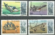 Berlin Mi 552-555 Zoo- akwarium, zwierzęta