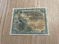 Kongo Belgijskie - 5 franków - 1949 - rzadki