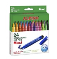 Zmywalne flamastry 24 ALPINO Maxi