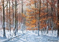 M.Szczepaniak Pejzaż `Urokliwy zakątek` 60x40 cm obraz autorski