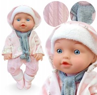 Lalka bobas jak żywa interaktywna miękka duża mówi ubranka pudełko prezent