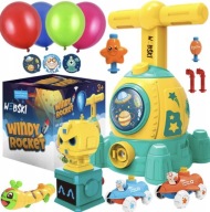 Zestaw zabawek Webski rakieta żółta 24 elementy dla dzieci od 3 lat
