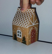 domek na choinkę podarunek 40 sztuk w paczce świąteczny