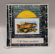 Kartka urodzinowa dla wędkarza