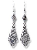 AW55 Kolczyki kamienie AGAT WĘŻOWY