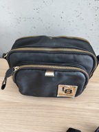 Oryginalna torebka damska szykowna listonoszka pojemna czarna 3 komory