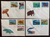 1966 Zwierzęta kopalne Fi 1506-14 FDC