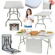 STÓŁ OGRODOWY CATERINGOWY TURYSTYCZNY KEMPINGOWY SKŁADANY WALIZKA 180CM