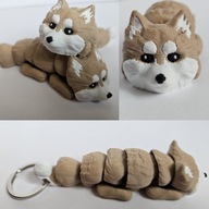 Brelok Pies Szpic miniaturowy Pomeranian brelok do kluczy Żówiarnia 3D