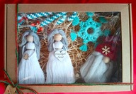 Zestaw na choinkę z makramy