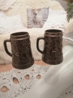 Dwa kufle gliniane Karczma Piwna