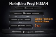 5 SZT - Naklejki ochronne na progi drzwi Nissan Qashqai X-Trail Micra