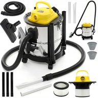 ODKURZACZ PRZEMYSŁOWY SEPARATOR POPIOŁU KOMINKA GRILLA DO GRUZU MOCNY 20L