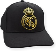 REAL MADRYT oficjalnie licencjonowana czarna czapka z daszkiem ZŁOTY HERB