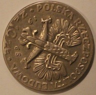 10 ZŁ ZŁOTYCH 1965 WARSZAWSKA NIKE - SKRĘTKA ok. 110 STOPNI