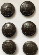 Guziki do płaszczy i mundurów wojsk lądowych PRL ,brąz ,oryginał 2,5cm