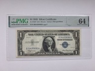 Banknot USA 1 dolar 1935 blok BA PMG 64