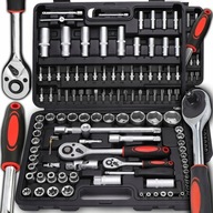 ZESTAW KLUCZY NASADOWYCH 108EL GRZECHOTKI TORX NASADKI WALIZKA