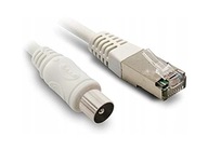 Kabel Koncetryczny RJ45 Metronic 495285 2 m biały 2 sztuki