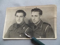 PSZ POLSCY ŻOŁNIERZE WOJSKA PANCERNE ODZNAKI PROPORCZYKI stara FOTOGRAFIA