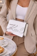 Elegancka biała torebka na łańcuszku | styl glamour | kompaktowa