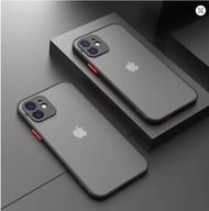 Etui pancerne matowe iPhone 11–16 Pro Max twardy tył ochrona aparatu