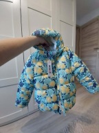 Nowa kurtka zimowa dziewczęca Minoti – rozmiar 116 - 122 (6-7 lat) cytryny