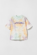 ZARA BLUZKA KOSZULKA FARBOWANA METODĄ TIE DYE 122/128