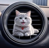 Zapach 2D KOTEK do samochodu na kratkę nawiewu WALENTYNKI