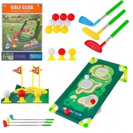 Mini Golf dla Dzieci Zestaw Plansza Kije Akcesoria Gra Rodzinna 3+