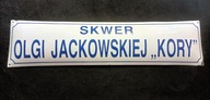 Tablica szyld emaliowana Olga Jackowska Kora Maanam 'O!" "Nocny Patrol"
