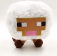 MINECRAFT PLUSZAK MASKOTKA OWCA OWIECZKA KWADRATOWA 20 CM UROCZA DEKORACJA