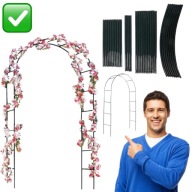 PERGOLA OGRODOWA WIOSENNA LETNIA METALOWA ŁUK DO PNĄCZY RÓŻ 235x145cm ORION