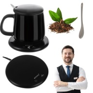 Podgrzewacz do kubka Ruhhy 400 ml z kubkiem pokrywką i łyżeczką wodoodporny