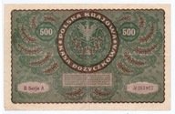 500 Marka 1919r. II Seria A rzadki