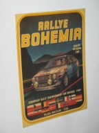 RAJDOWE MISTRZOSTWA EUROPY 1989 Rajd BOHEMIA Mlada Boleslav naklejka z PRL