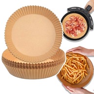 50x Papiery do Air Fryer Wkłady do Frytkownicy Beztłuszczowej Okrągłe HIT!