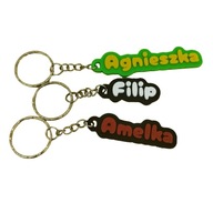 Mini brelok personalizowany – wybór koloru i tekstu imienia