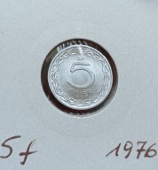 WĘGRY - 5 FILLER 1976 - mennicza - UNC - rzadka