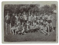 722 Drużyna WP II RP CKM Karabin Maszynowy czapki na poligonie ciężarówka