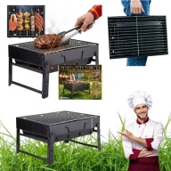 GRILL GRIL SKŁADANY WĘGLOWY TURYSTYCZNY KOMPAKTOWY PRZENOŚNY BBQ WALIZKA