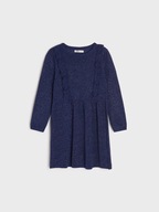 sukienka dziewczęca SINSAY 128 134 granatowa dzianinowa