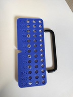 Szablon do wiercenia otworów pod uchwyty meblowe i półki