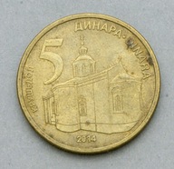 SERBIA 5 DINARÓW 2014
