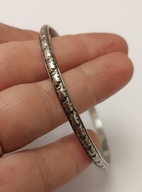 Srebrna stara piękna bransoletka autorska