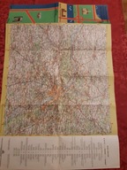 MAPA WOJEWÓDZTWO STOŁECZNE WARSZAWSKIE 1986