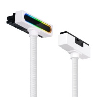 Przewód przedłużacz do zasilacza 24 Pin Asiahorse Hydrus ARGB 30 cm biały