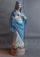 ŁADNA STARA PRZEDWOJENNA FIGURKA MARYI MATKI BOŻEJ LATA 20 XX WIEKU DUŻA